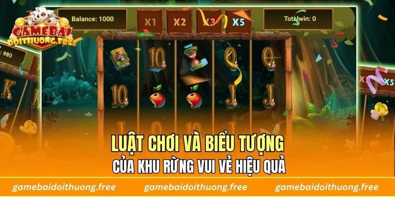 Luật chơi và biểu tượng của Khu Rừng Vui Vẻ Hiệu Quả